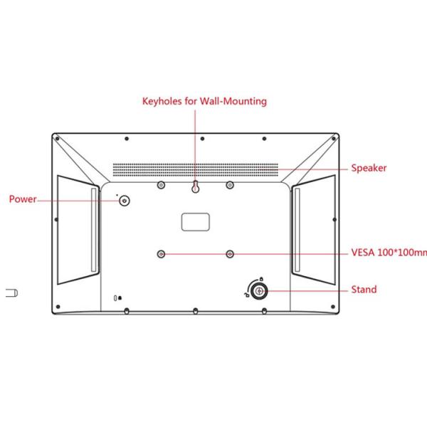 4G LTE Option RK3399 Wall Mounted POE Touchscreen Full HD 17.3 inch Android Tablet