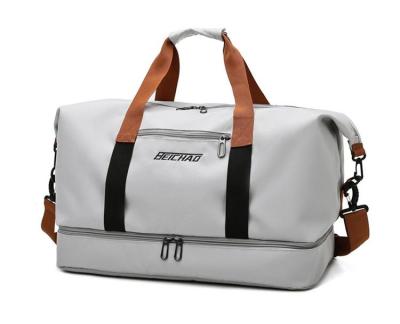 Dupla camada ginásio desporto saco de viagem sacos de viagem design requintado grande capacidade
