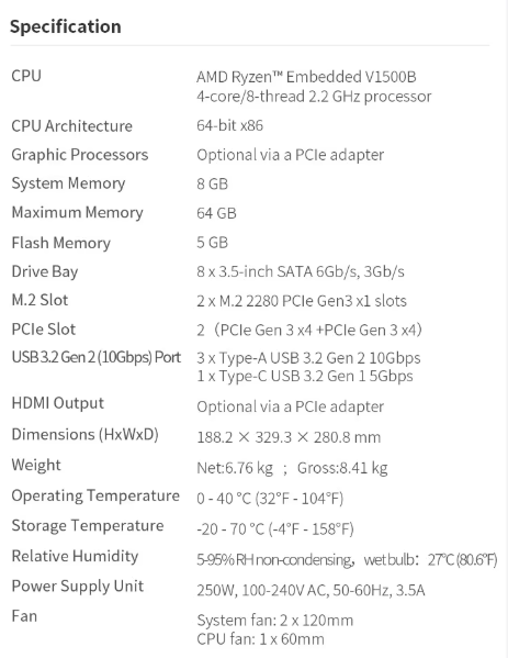 Original New Qnap TS-873A-8G 8-Bay NAS Storage Server USB Interface New and in Stock with 8G Memory Good Price