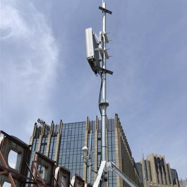5g Antenna Mast Telecom Rooftop Monopole Tower
