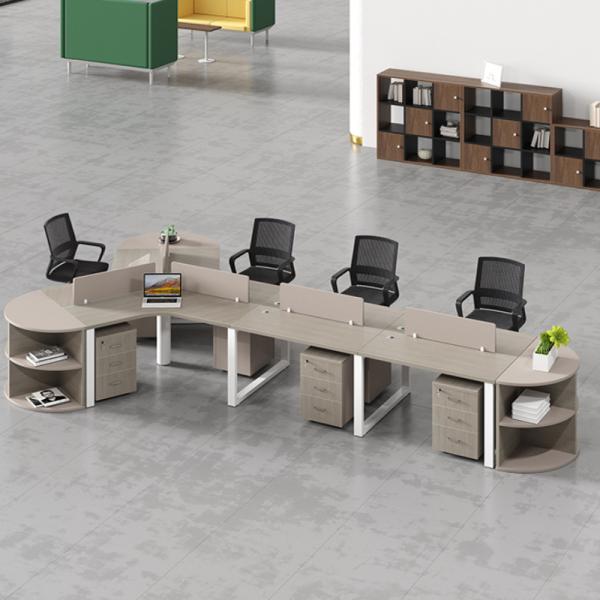 Алюминиевая рамка панель / ткань / стальная офисный стол и кресло комбинация