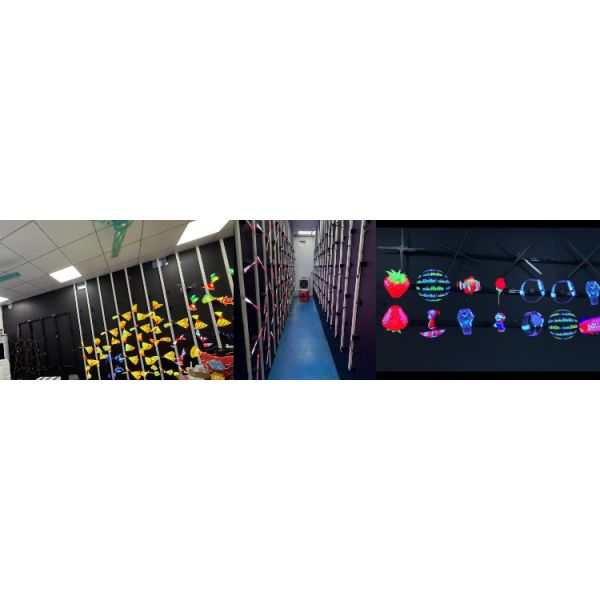 Ventilador holográfico 3D con 768 lámparas LED 1 ms Tiempo de respuesta y 3740 nit Brillo para uso en interiores