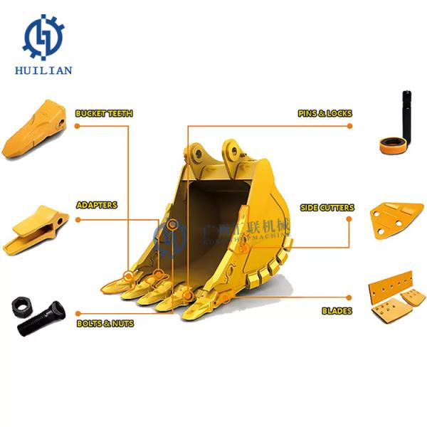 Excavator Spare Parts PC340 Excavator Heavy Duty Rock Bucket Rock Bucket For Komatsu