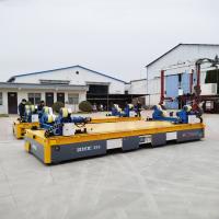 Carro liso elétrico Trackless do veículo do transporte de materiais da produção industrial