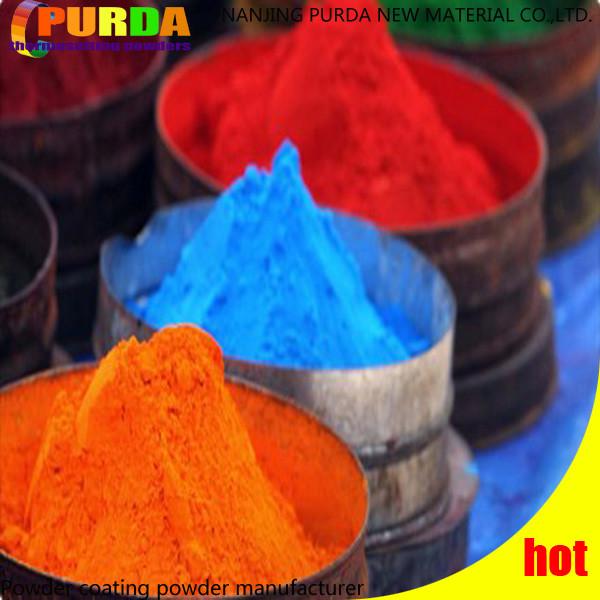 Glossy Epoxy Polyester Powder Paint Beautiful Bright RAL 5002 Blue Color
