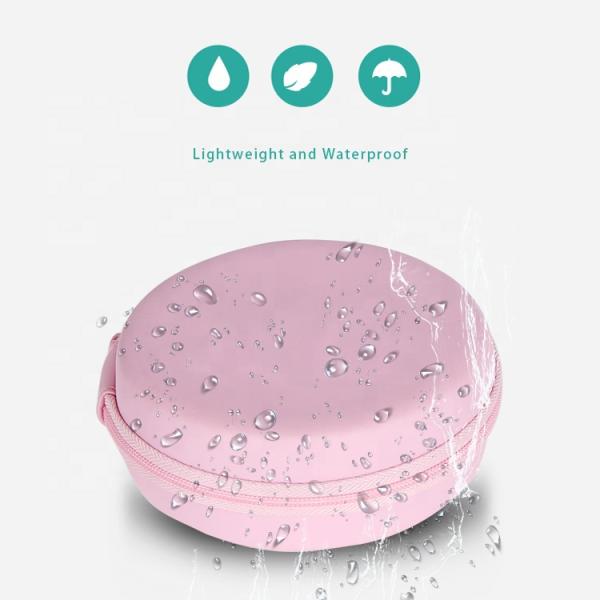 Pink Spandex PU Hard EVA Luxury Watch Travel Case For Men Women
