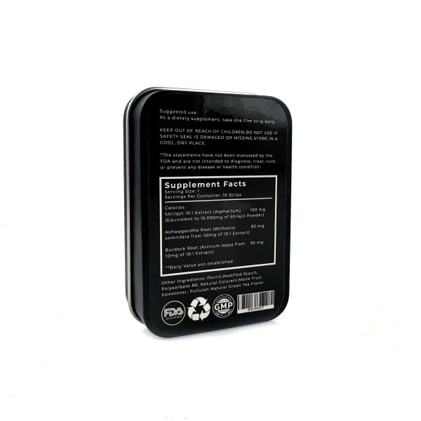 Natural Performance Himalayan Shilajit Oral Energy Strips For Men in Stock