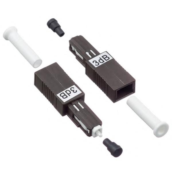 MU UPC Female to Male Plug-In Fixed Fiber Optical Attenuator with 1-25dB Attenuation and Low Insertion Loss