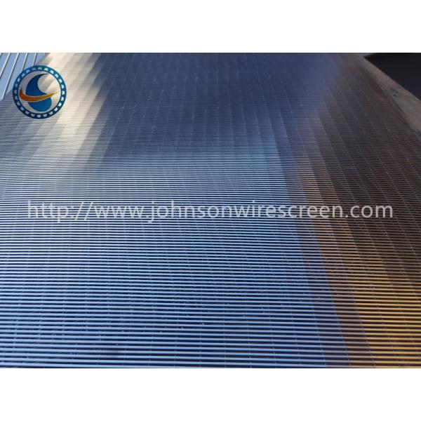 2507 Stainless Steel Slotted Wedge Wire Screen Panels For Petroleum Industry