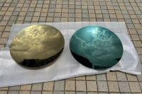 Arte Mural Moderna Esculptura de Espelho Polido de Aço Inoxidável Para Decoração Doméstica