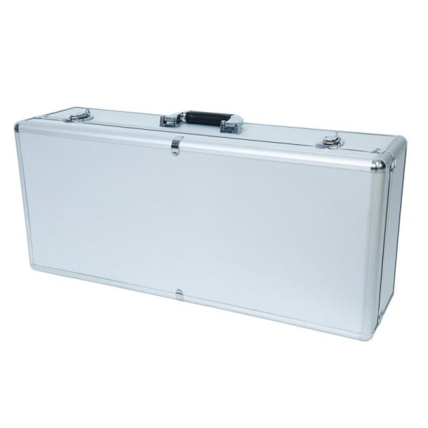 Большая пустая алюминиевая запирая панель диаманта ABS переносных сумок коробки серебряная алюминиевая большая