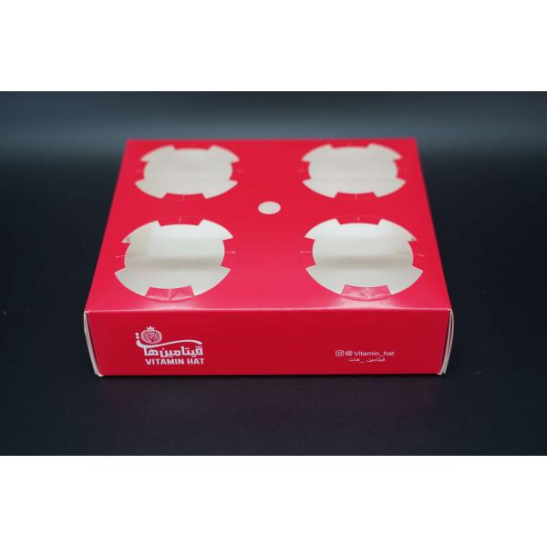 China Disposable Take-out Pulp Fiber Cup Carrier 4 Cup Holder Tray Pulp Molded Fiber 4 Cup Drink Carrier