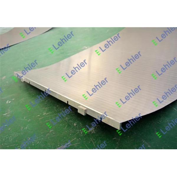 Starch Industry Wedge Wire Panel , Stainless Steel Sieve Screen 0.76*1.5mm