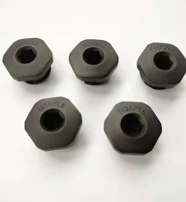 Nylon Black Plastic Hole Plugs NPT 1 1/2 ''  IP68 Waterproof 100 pcs/bag