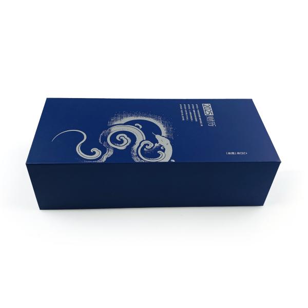 Custom Silver Hot Foil Gift Countdown Advent Calendar Packaging Box Gift Paper Boxes