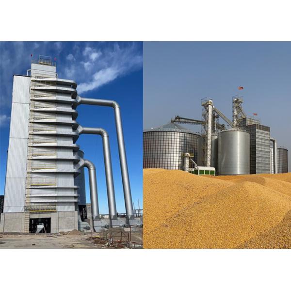 Mixed Flow Grain Dryer Machine Galvanization 230kg / H