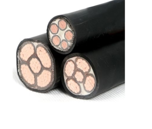 Black Sheath XLPE Electrical Cable Medium Voltage Steel Wire For Mining