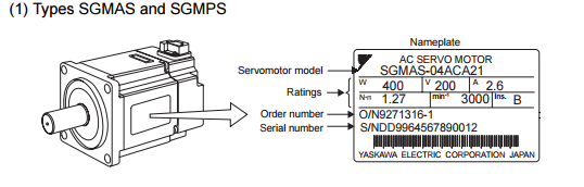 Yaskawa industrial hecho en el motor servo 100W 200V SGMAS-01A2A21 de Japón 3000RMP