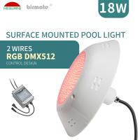 Corps UV d'ABS de PC de Vinyl Pool Lights 18W AC12V RGBW du contrôleur DMX512 anti