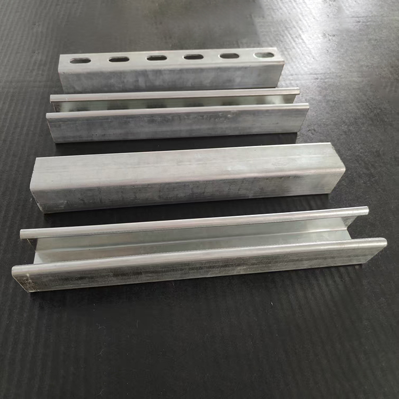 Pre Galvanized Round Corner 41x41 Slotted Channel Q235 Carbon Steel