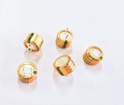 72hrs Leakage current 25C 6 μA ESR≤1500 MΩ AC 1kHz 25C ≤240 MΩ High Capacity Capacitor