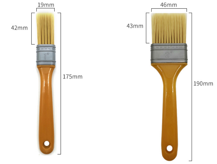 DIY Grade Wall Paint Brushes OEM Customizable Plastic Handle Painting Tools in Different Sizes-Wholesale