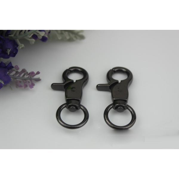 OEM/ODM zinc alloy 13 mm round eye bolt metal dog leash lobster claw swivel snap hook rose for bag accessories