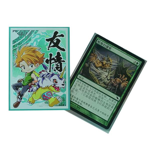 Acid Free / Pvc Free Trading Card Sleeve OPP Matte Finish Printing Artwork