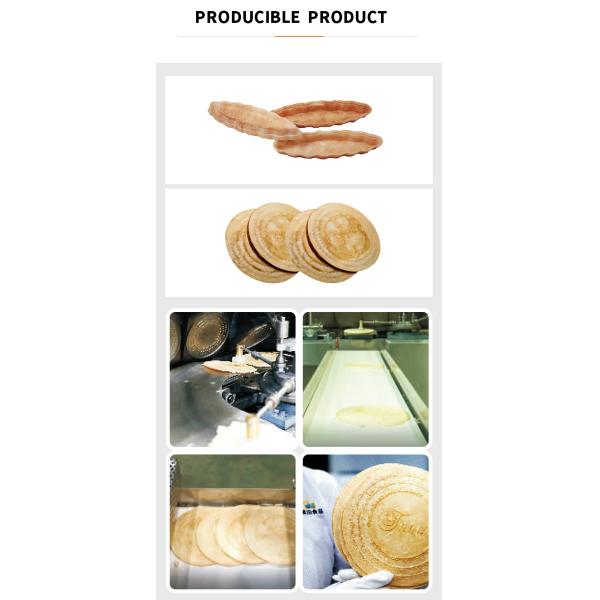 Нержавеющая сталь производственной линии печенья вафли высокой урожайности автоматическая