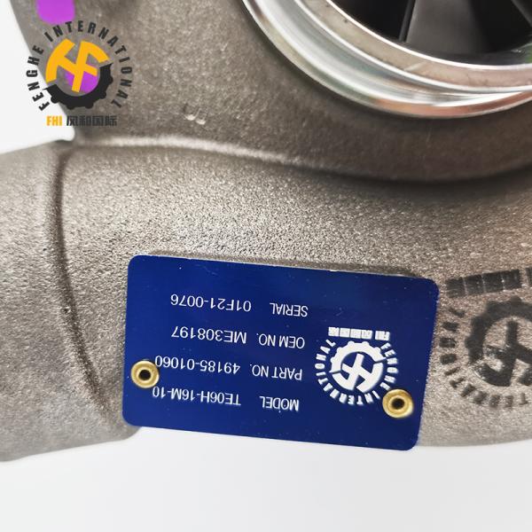 ME308197 Turbocharger Mitsubishi , TE06H-16M-10 6D34 Excavator Engine Turbo