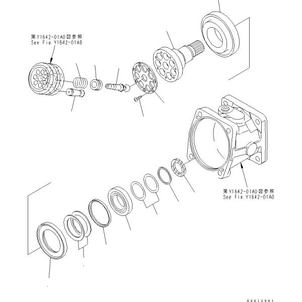 Parties de moteur 706-8J-01110 pour KOMATSU WA100-5 Excavator Voyage FINAL DRIVE Voyage MOTEUR DRIVE GP-FINAL -avec moteur