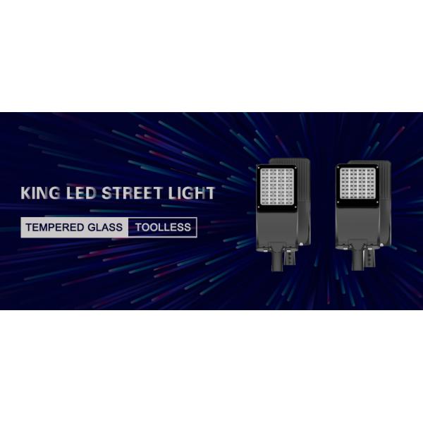 Tempered Glass cover LED Street lights Meanwell Driver 50000 Hrs Lifespan