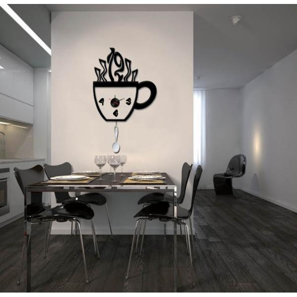 Vinyl Bowl Wall Decoration Designer Wall Sticker Clocks 10A026