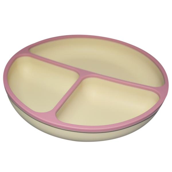 Ergonomic Silicone Baby Feeding Set Silicone Childrens Plates Fork And Spoon For Toddlers