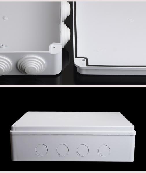 400x350x120mm 16 Entry Holes IP65 Plastic Abs Electrical Knockout Boxes Waterproof