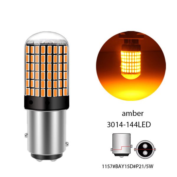 High Brightness 1157 LED Brake Light Bulb Multi Color Output For Enhanced Visibility