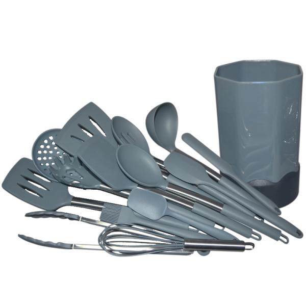 Шпатель Kitchenaid силикона качества еды подгонял 15 частей набора утварей