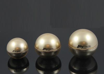 Shape Spherical Silver Border Plastic Jars With Lids With Gold