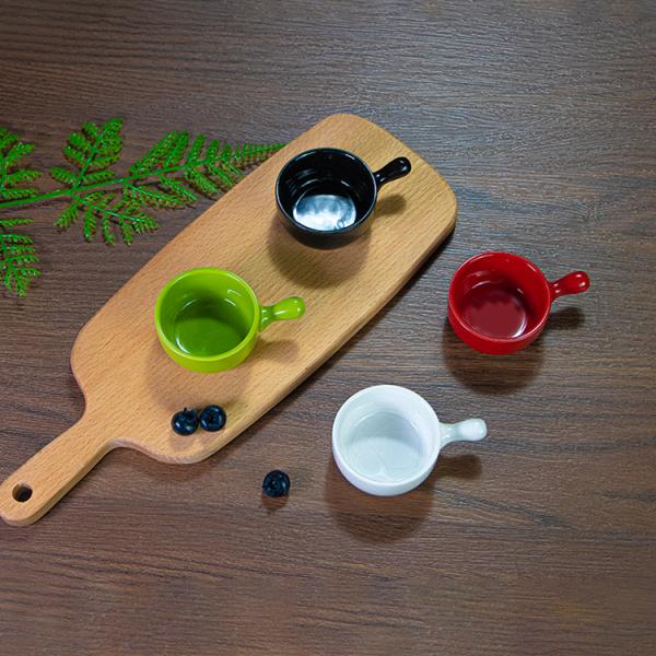 Red Black Ceramic Taste Dish Tableware Accessories Dishwasher Safe