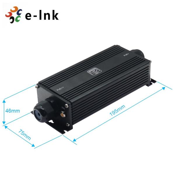 IP67 防水工業 ギガビット PoE エクステンダー (1 x 入力 1 x 出力)