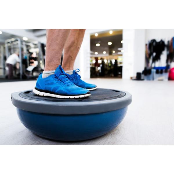 Inflatable Yoga Ball for Home Gym Workouts Exercise Half Ball for Balance Training Core Strength Fitness More