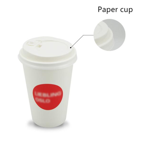Le PLA compostable a rayé les tasses en bambou de boissons de papier de la fibre 280gsm