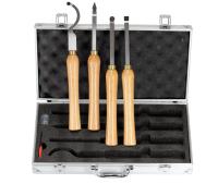 Ensemble d'outils pour le tournage de bois à barres de carbure mini avec inserts ronds / diamants / carrés