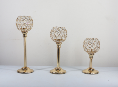 Aluminium Nordic Candlestick , Single Tier Metal Candle Holders