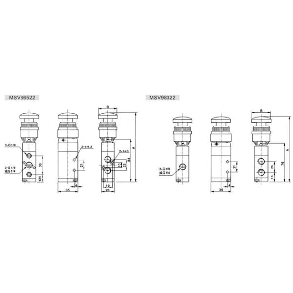 Модулирующая лампа G1/4» 0.8Mpa MSV механически, пневматическая модулирующая лампа машины