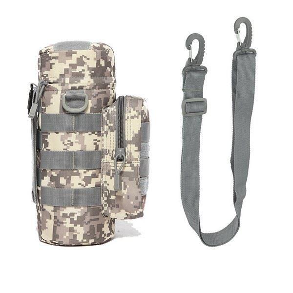 Tactical Molle Water Pouch, Tactical Bottle Holder Military Water Bottle Bag Hydration Carrier H20 Pouch Kettle Pouch