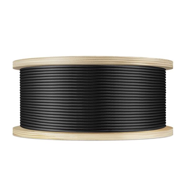 Black Oxide Wire Rope Black Stainless Steel Cable 7x19 Strands Steel Wire Rope for Deck Railing
