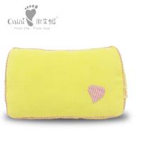 Coussin d'oreiller en peluche doux en peluche Oreillers en peluche animaux jaunes 21 X 34 cm