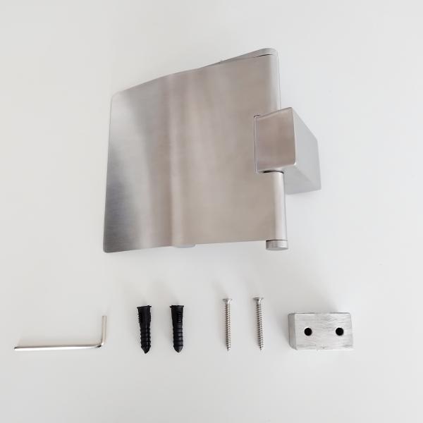 Brushed Steel Toilet Roll Holder Wall Mount Sanitary Ware