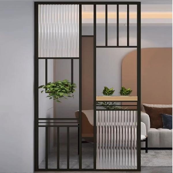 Лазер отрезал рассекатель комнаты стекла искусства рамки нержавеющей стали сильный